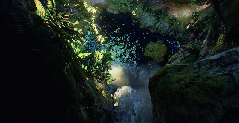 Illustration for article titled Ocarina of Time's Zora Cave Gets a Next-Gen Facelift